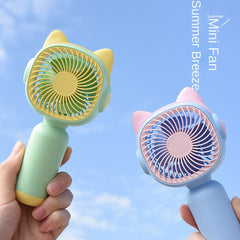 Kawaii Mini Handheld Fan - Portable Summer Cooling Fan