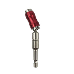 Pivoting Drill Bit Adapter - Red Silver