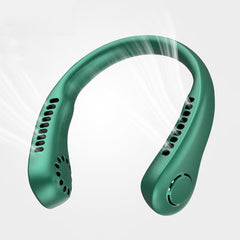 Portable Neck Hanging Mini Leafless Fan (Rechargeable)
