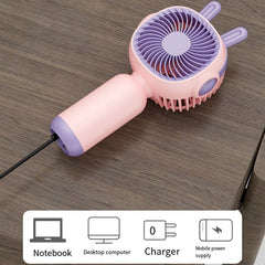 Kawaii Mini Handheld Fan - Portable Summer Cooling Fan