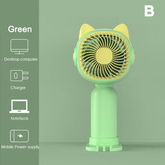 Kawaii Mini Handheld Fan - Portable Summer Cooling Fan
